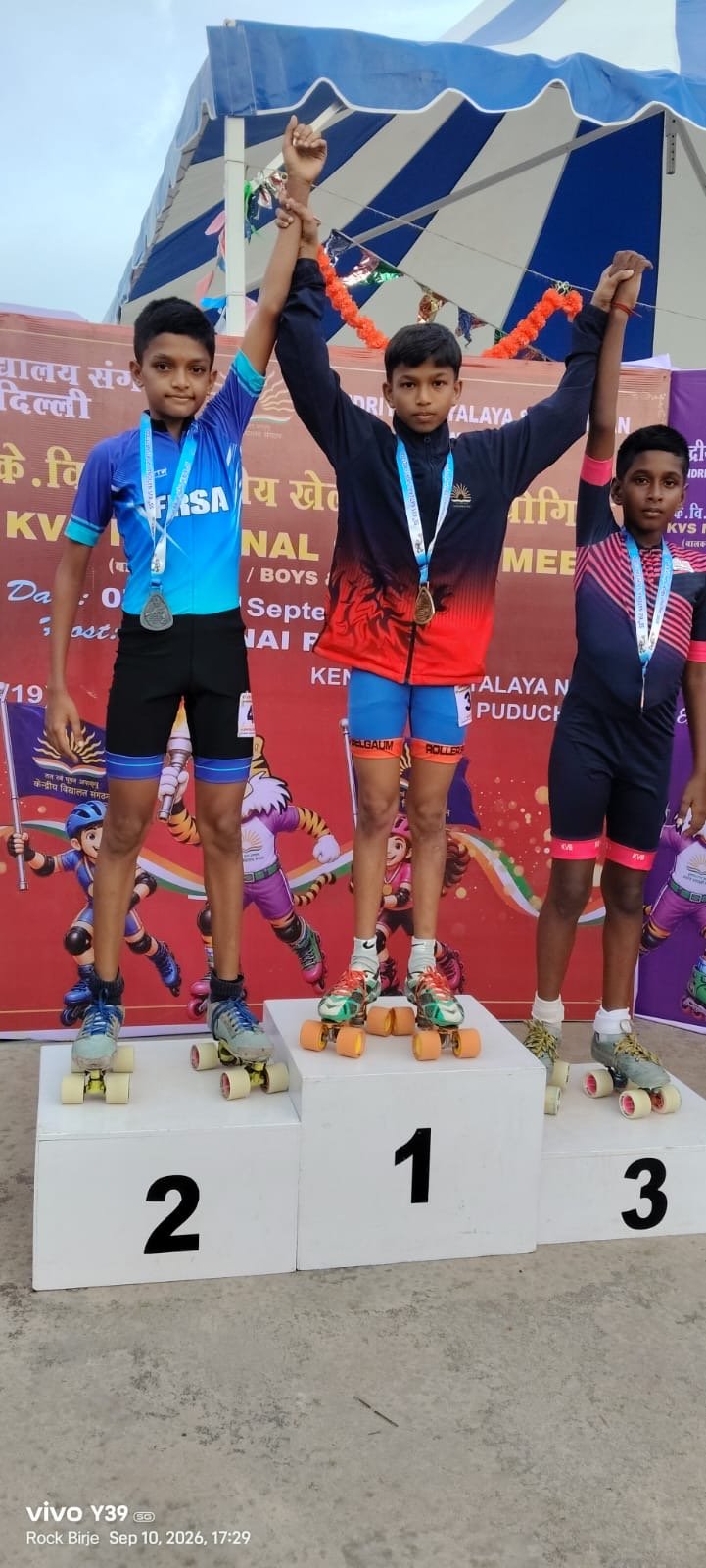 राष्ट्रीय स्पीड रोलर स्केटिंग स्पर्धेत कुलदीप बिर्जेची चमकदार कामगिरी